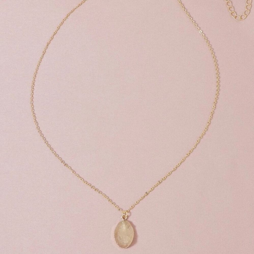 *Skyler* Gemstone Pendant Necklace - Picture 3 of 3